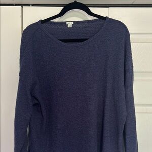 Aerie Women's Sweater - Dark Blue Crew Neck